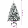vidaXL Albero di Natale artificiale con 150 LED Verde e Bianco 120 cm