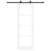 vidaXL Porta scorrevole ORKDAL Bianco e Nero 78 x 232 cm