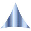 vidaXL Telo Ombra 3,6 x 3,6 x 3,6 m HDPE Triangolare Blu e Bianco