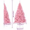 vidaXL Albero di Natale artificiale con luci integrate Rosa 180 cm PVC