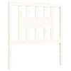 vidaXL Giroletto con Testiera Bianco 90x200 cm in Legno Massello