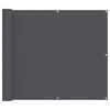 vidaXL Paravento da Balcone Antracite 90x800 cm 100% Poliestere Oxford