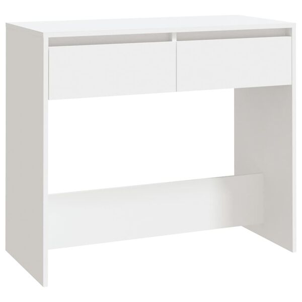 vidaXL Tavolo Consolle Bianco 89x41x76,5 cm in Acciaio