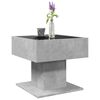 vidaXL Tavolino Salotto con LED Grigio Cemento 50x50x45 cm Multistrato