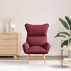 vidaXL poltrona Rosso Vino 69 x 74 x 93 cm Tessuto Sherpa
