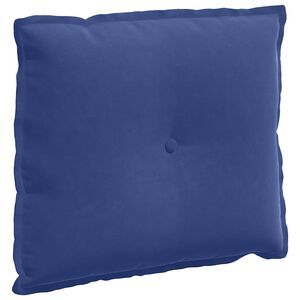 vidaXL Cuscino per Schiena Blu Polizia 60 x 50 cm Tessuto in Cords