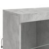 vidaXL Credenza con Luci LED Grigio Cemento 81x37x100 cm