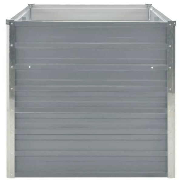 vidaXL Letto di Coltura Rialzato 160x80x77 cm in Acciaio Zincato Grigio