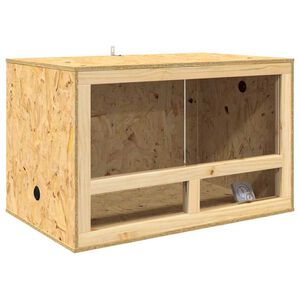 vidaXL Terrario Marrone 80 x 50 x 50 cm OSB