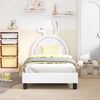 vidaXL Struttura letto bambini con testata Bianco 80 x 160 cm PU