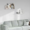 vidaXL Scaffale da parete 2 pcs Marmo Bianco 80 x 9 x 3 cm