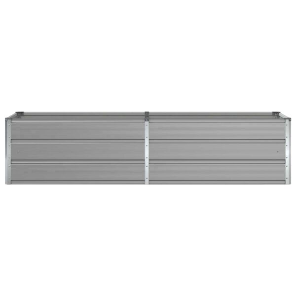 vidaXL Fioriera Grigio chiaro 480 x 50 x 45 cm Acciaio zincato