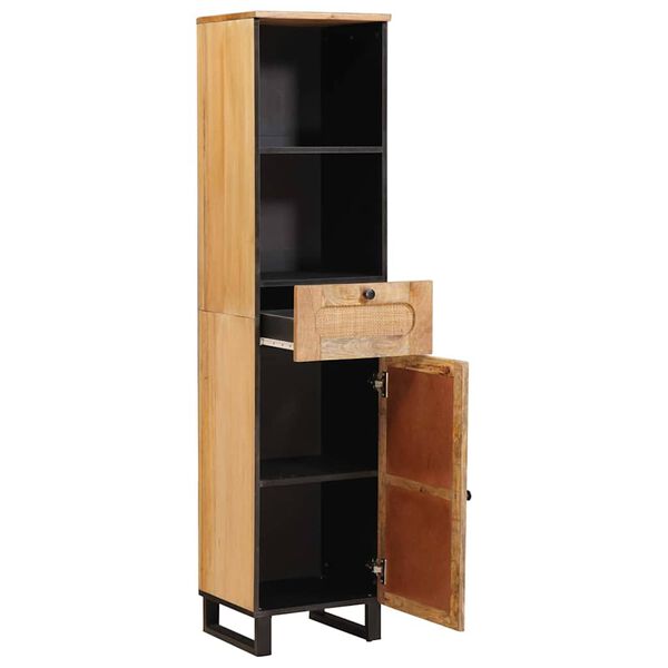 vidaXL Mobile da Bagno con lo scaffale Marrone 38 x 33 x 160 cm