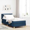 vidaXL Letto a molle con materasso Blu 200 x 90 cm Tessuto