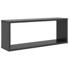 vidaXL Mensole Parete a Cubo 6pz Grigie 60x15x23 cm Legno Multistrato