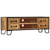 vidaXL Mobile Porta TV con Cassetti 120x30x40 cm Legno Massello Mango
