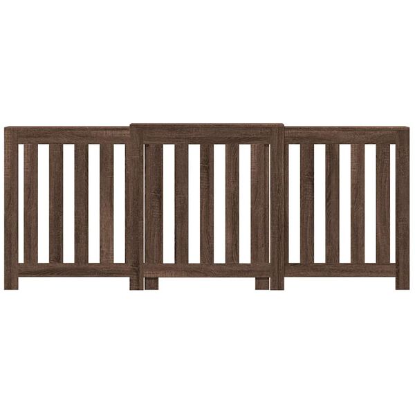 vidaXL Copertura Termosifone Rovere Marrone 205x21,5x83,5 Multistrato