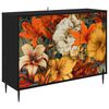vidaXL Credenza GENNEP Rovere Nero 102 x 33 x 76 cm