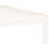 vidaXL Giroletto Bianco in Legno Massello di Pino 120x200 cm