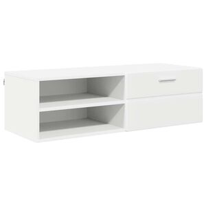 vidaXL Armadio in Legno Bianco 100,5 x 39 x 30 cm Legno multistrato