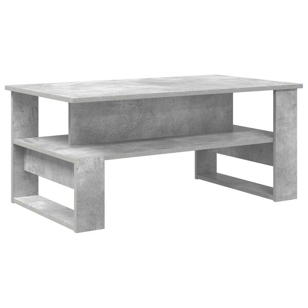 vidaXL Tavolino da salotto Grigio cemento 90 x 50 x 40 cm
