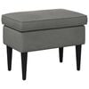 vidaXL Poggiapiedi Grigio Scuro 55 x 35 x 41 cm Velluto