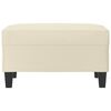 vidaXL Poggiapiedi Crema 70x55x41 cm in Similpelle