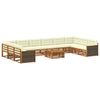 vidaXL Set divani 11 pz Legno di Acacia Massello