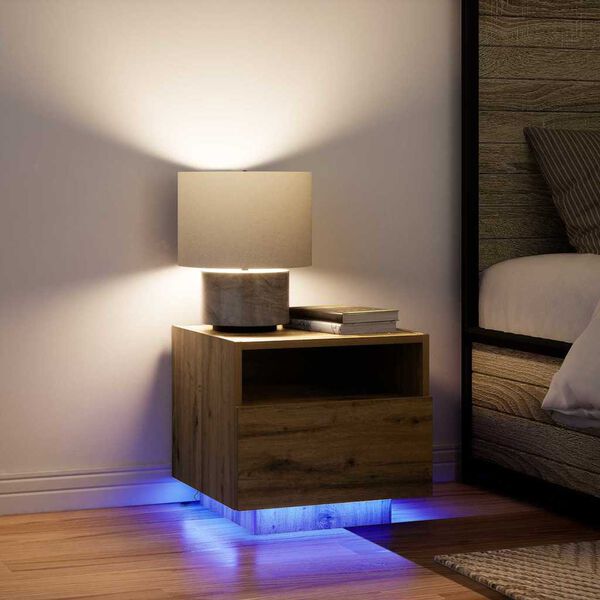 vidaXL Armadio da Notte Rovere artigianale 40 x 39 x 37 cm