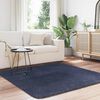 vidaXL Tappeto Shaggy a Pelo Lungo NAVARRA Blu Marino 160x160 cm