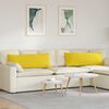 vidaXL Cuscini da Divano 2 pcs Giallo Chiaro 120 x 40 cm Tessuto