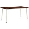 vidaXL Tavolo da pranzo con bordo vivo 160 x 80 x 75 cm