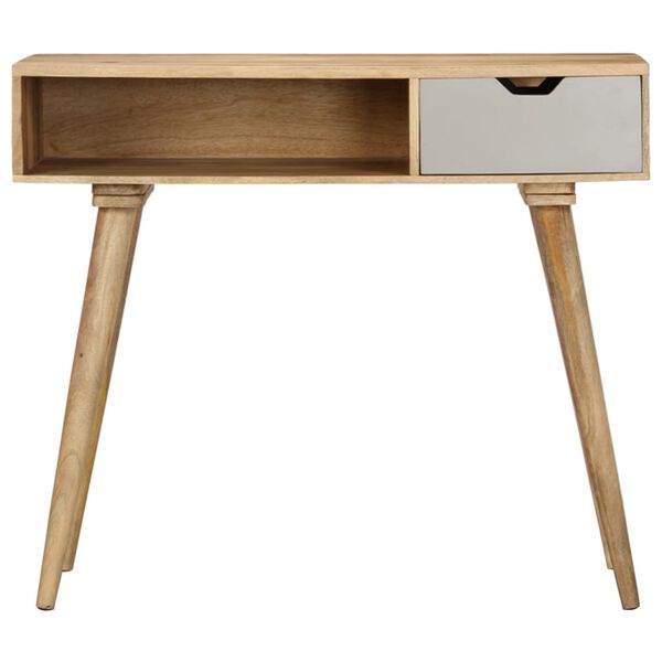 vidaXL Tavolo Consolle 89x44x76 cm in Legno Massello di Mango