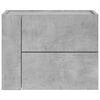 vidaXL Comodino a Muro Grigio Cemento 45x30x35 cm