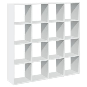 vidaXL Libreria Bianca 137,5x29x137,5 cm in Legno Multistrato