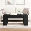 vidaXL Tavolino da salotto Rovere Nero 102 x 55 x 42 cm