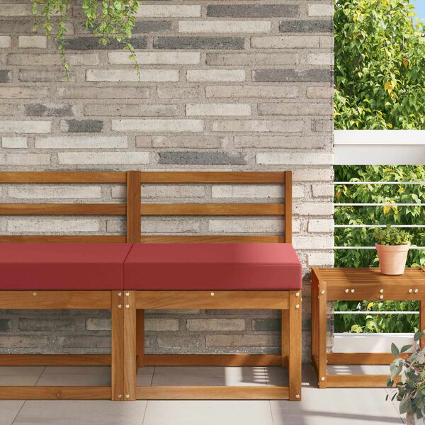 vidaXL Cuscino per divano da esterno Rosso vino 60 x 60 x 8 cm