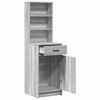 vidaXL Credenza Grigio Sonoma 40 x 40,5 x 135 cm Legno multistrato