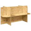 vidaXL Base per Terrario Marrone 100 x 50 x 50 cm OSB