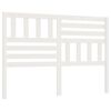 vidaXL Testiera per Letto Bianca 146x4x100cm in Legno Massello di Pino