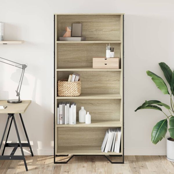 vidaXL Libreria Rovere Sonoma 80x31x169 cm in Truciolato