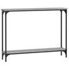 vidaXL Tavolino Consolle Grigio Sonoma 100x22,5x75cm Legno Multistrato