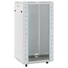 vidaXL Armadietto di Rete 22U con Ruote Girevoli 19" IP20 60x60x120 cm