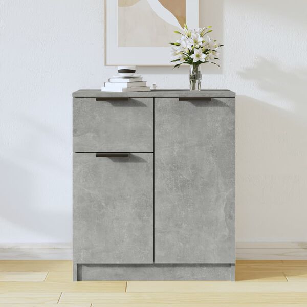 vidaXL Credenza Grigio Cemento 60x30x70 cm in Legno Multistrato