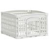 vidaXL Parco giochi per cani a 4 pannelli Bianco 63 x 63 x 40 cm