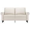 vidaXL Divano a 2 Posti Crema 120 cm in Similpelle