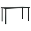 vidaXL Set da Pranzo da Giardino 5 pz Nero