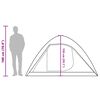 vidaXL Tenda da Campeggio a Cupola per 4 Persone Blu Impermeabile