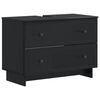 vidaXL Armadio per Lavabo da Bagno EDE Nero 82 x 41 x 59 cm