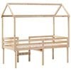 vidaXL Letto a Soppalco con Tetto 80x200 cm in Legno di Pino